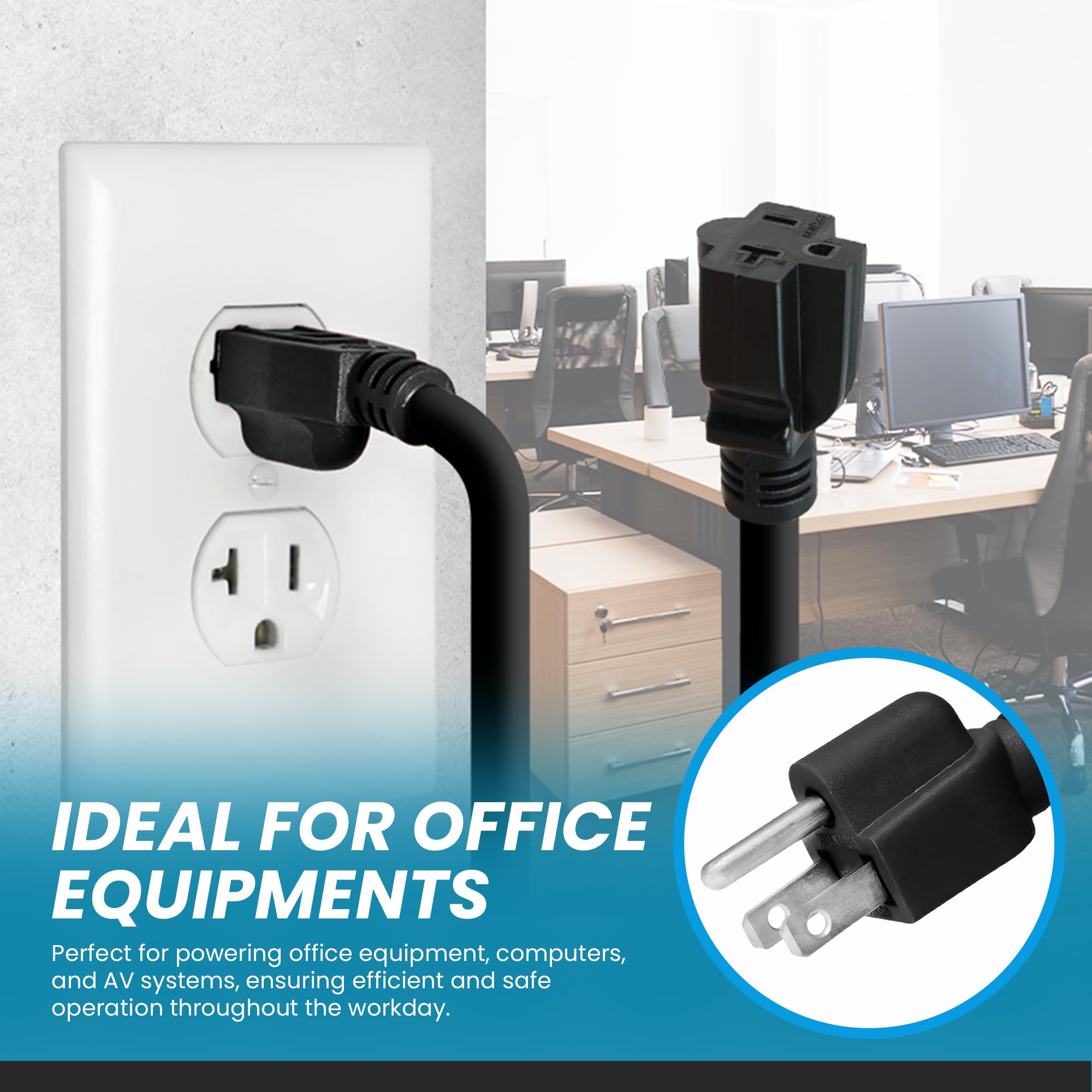 Amazon.co.jp: IronBox Electric NEMA 5-15P~5-20R 電源コード - 15A